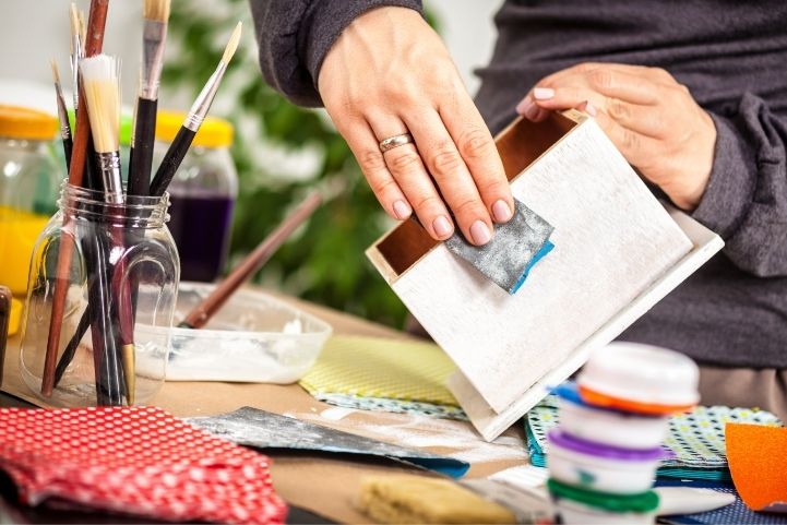 vellum paper and decoupage